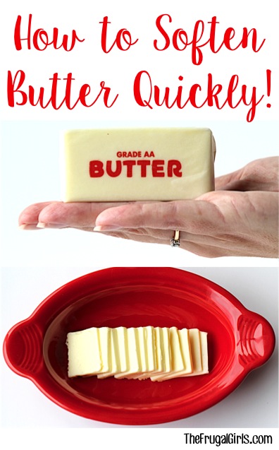 Soften Butter Quickly Trick from TheFrugalGirls.com