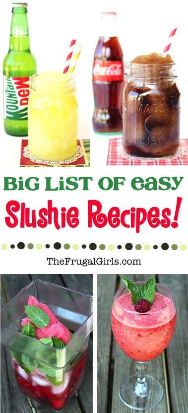 Best Slushie Recipes from TheFrugalGirls.com