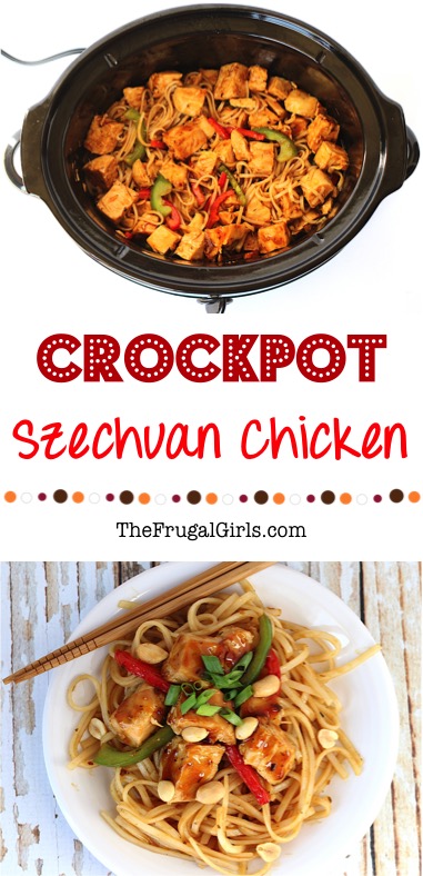Crock Pot Szechuan Chicken Recipe from TheFrugalGirls.com