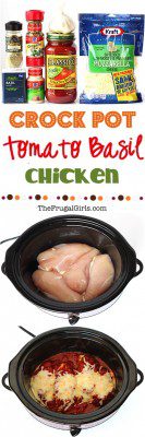 Easy Crock Pot Tomato Basil Chicken Recipe! - The Frugal Girls