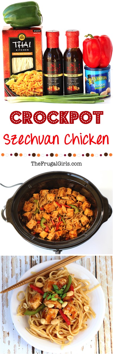 Crockpot Szechuan Chicken Recipe from TheFrugalGirls.com