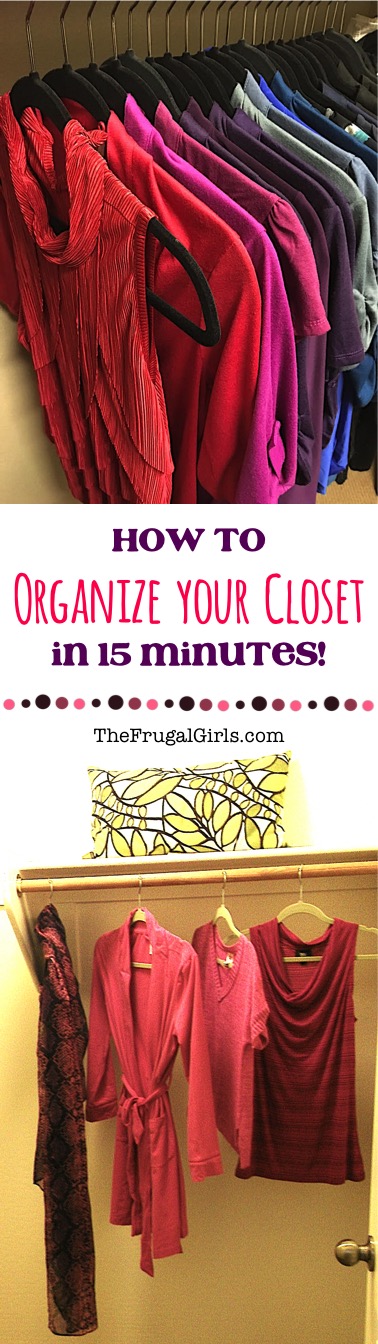 Easy Closet Organization Ideas from TheFrugalGirls.com