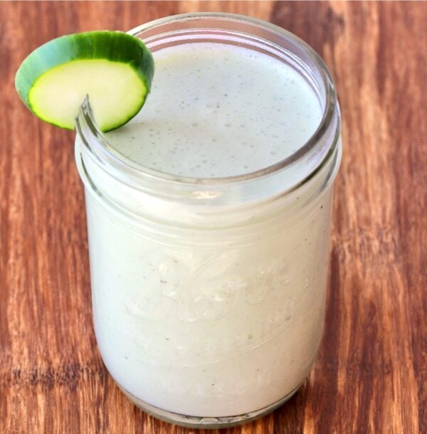 Jar of Tzatziki Sauce.