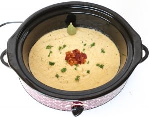 Crab Chowder in a slow cooker.
