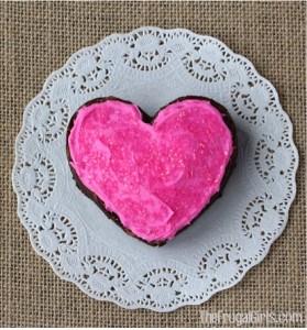 Valentine Heart Brownies from TheFrugalGirls.com