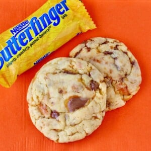 Butterfinger bar and Butterfinger Cookies.