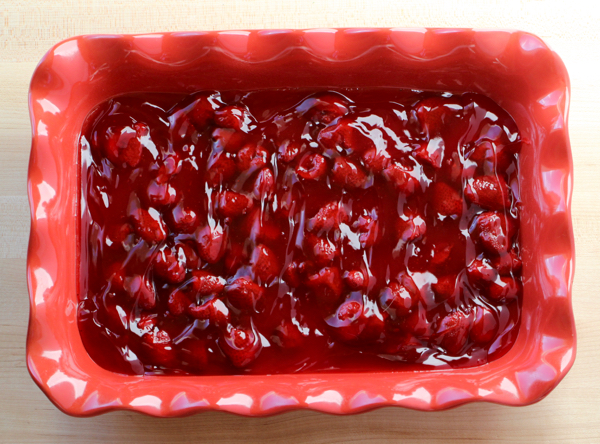 Best Strawberry Dump Cake Recipe | TheFrugalGirls.com