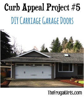 DIY Carriage Garage Doors Curb Appeal Project
