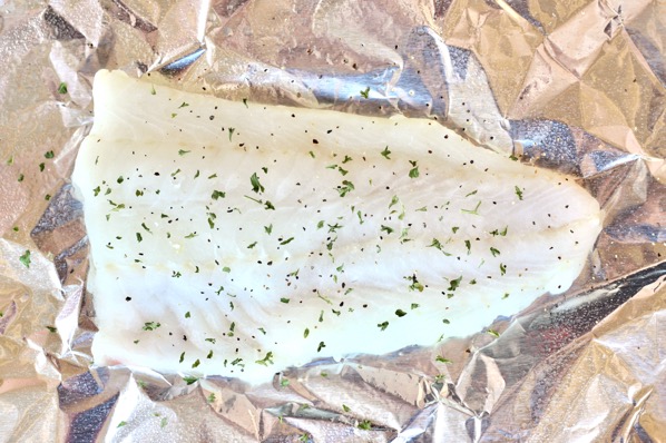 Grilled Cod Recipe in Foil
