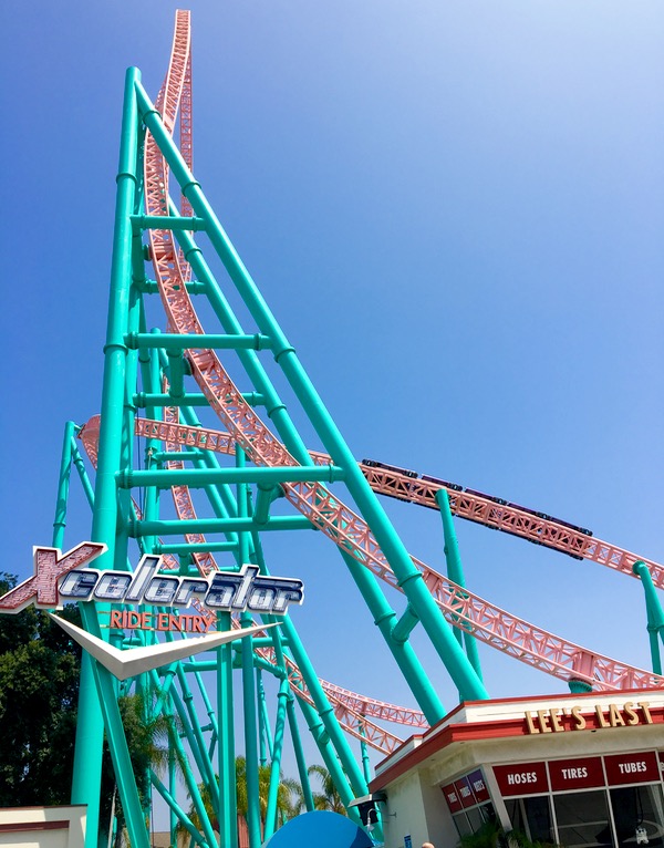 Knotts Berry Farm Xcelerator Roller Coaster + More Rides at TheFrugalGirls.com