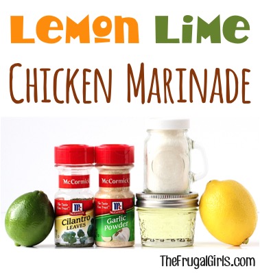 Lemon Lime Chicken Marinade Recipe at TheFrugalGirls.com