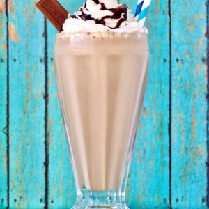 Mocha Milkshake topped with whipped cream.