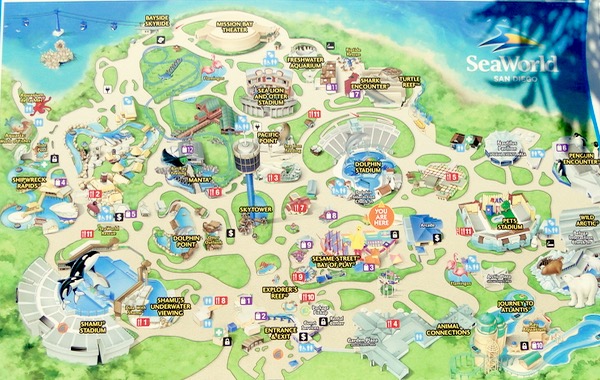 SeaWorld San Diego Map