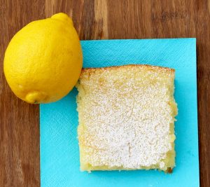 Easy Lemon Bars Recipe – 2 ingredients - from TheFrugalGirls.com