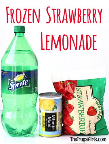 Frozen Strawberry Lemonade Recipe - from TheFrugalGirls.com