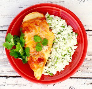 Crock Pot Enchilada Chicken Recipe from TheFrugalGirls.com