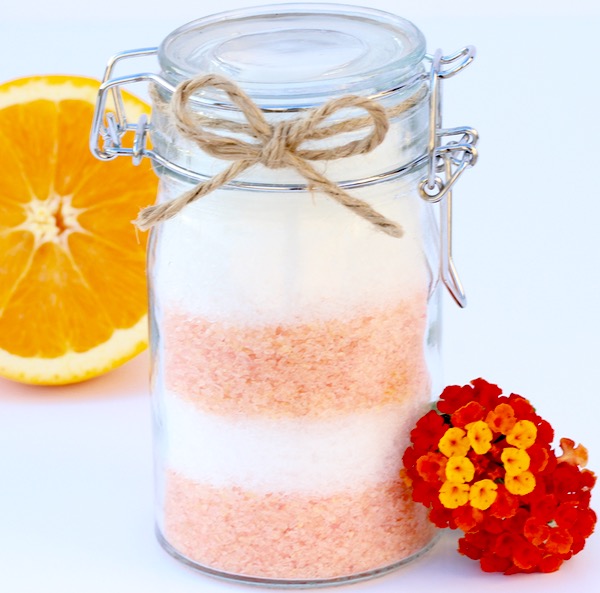 Orange Vanilla Bath Salts Recipe from TheFrugalGirls.com