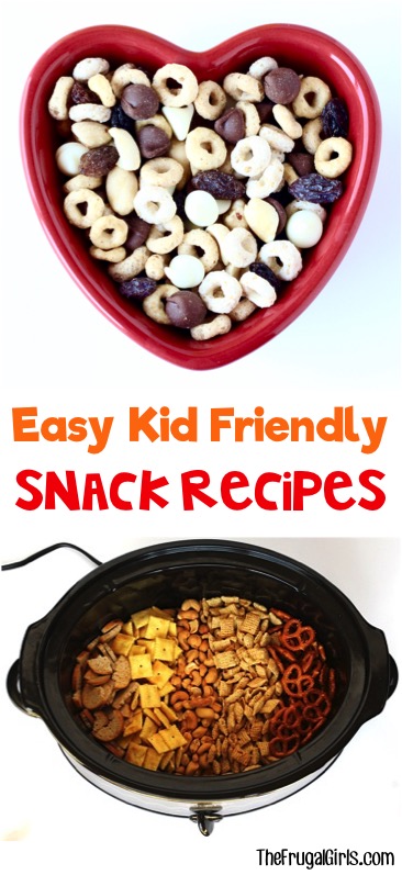 Easy Kid Friendly Snack Recipes from TheFrugalGirls.com