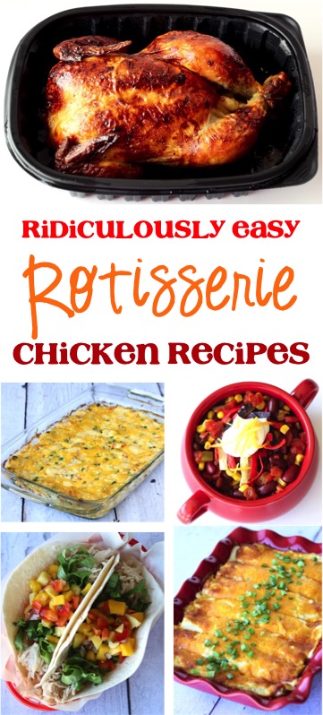 Ridiculously Easy Rotisserie Chicken Recipes from TheFrugalGirls.com