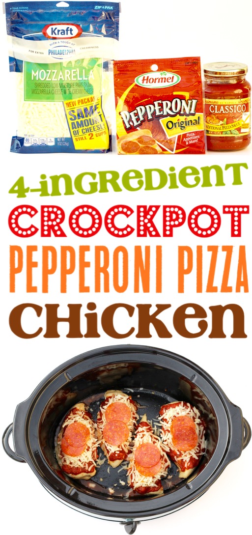 Crockpot Italian Chicken Recipes Easy Slow Cooker Pepperoni Pizza Chicken Recipe