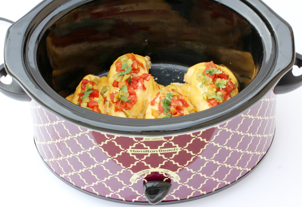 Crockpot Queso Chicken Recipe from TheFrugalGirls.com