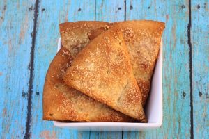 Homemade Garlic Parmesan Pita Chips