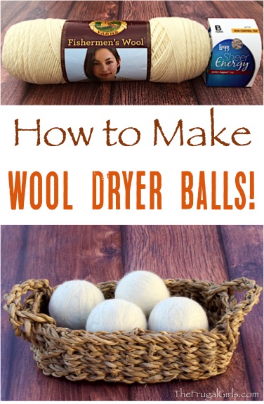 How to Make Wool Dryer Balls - Tutorial at TheFrugalGirls.com