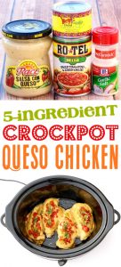 Crock Pot Queso Chicken Recipe! (5 Ingredients) - The Frugal Girls