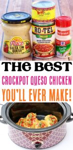 Crock Pot Queso Chicken Recipe! (5 Ingredients) - The Frugal Girls