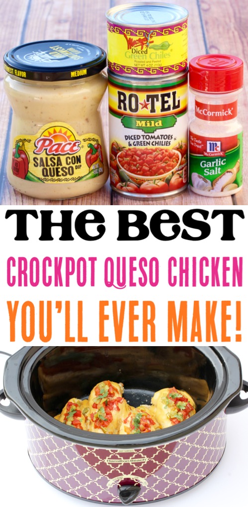 Crockpot Chicken Recipes Easy Slow Cooker Queso Chicken