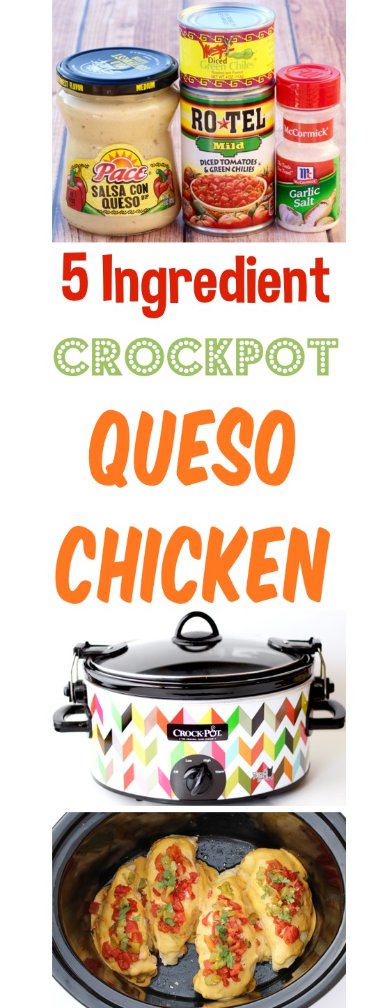 Crockpot Queso Chicken Easy Recipe