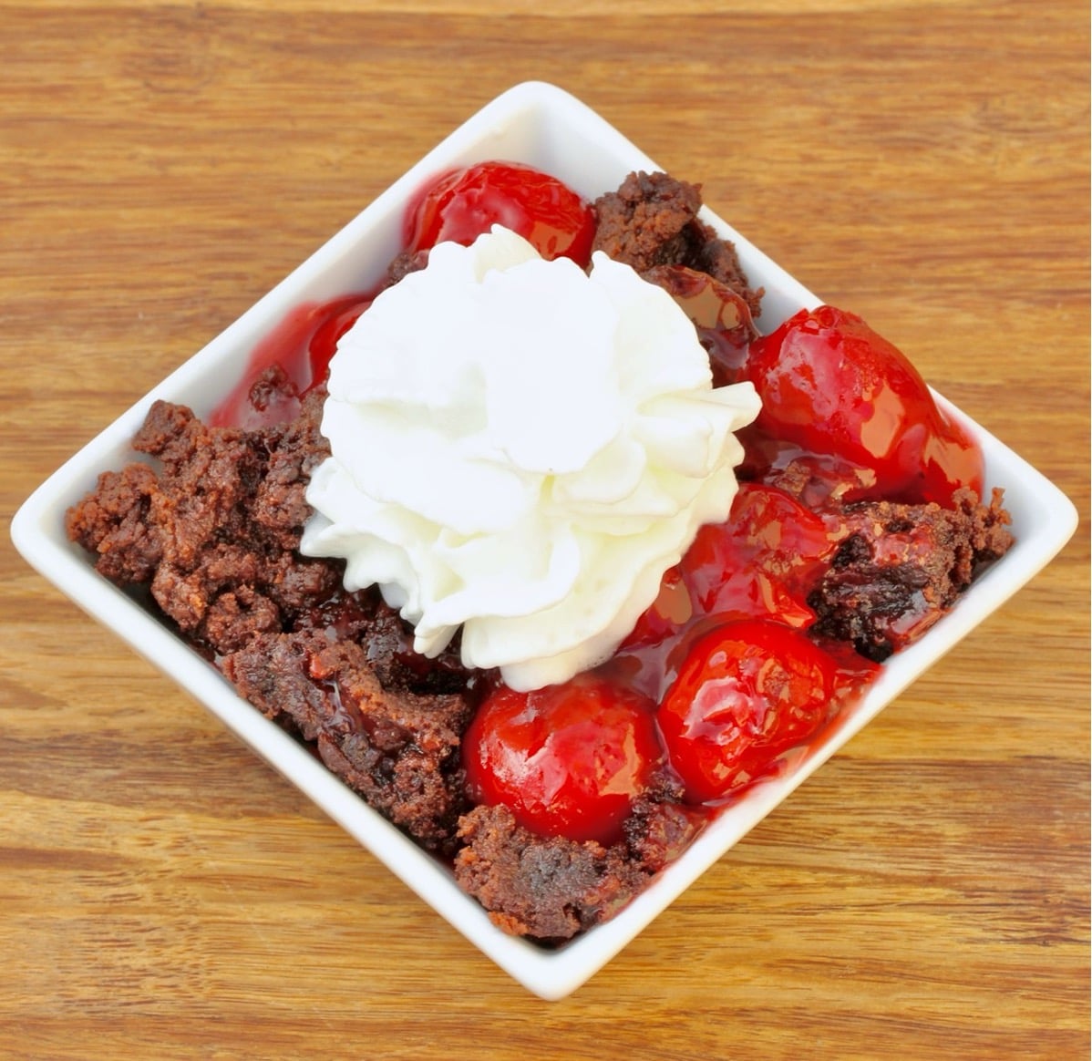 Crockpot Chocolate Cherry Dump Cake
