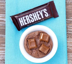 Easy Hershey Cookie Recipe at TheFrugalGirls.com