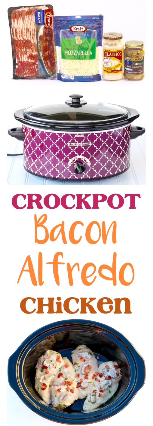 Crock Pot Chicken Alfredo with Video • Bread Booze Bacon