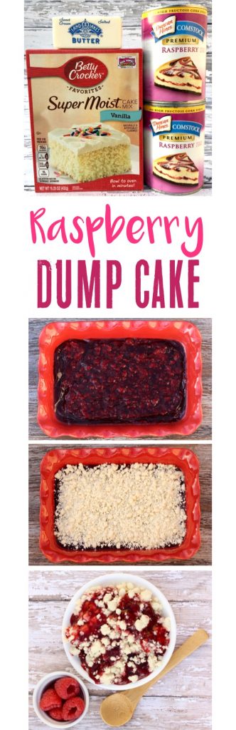 Easy Raspberry Dump Cake Recipe 3 Ingredients The Frugal Girls 2626