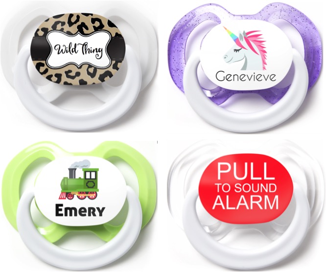3 Free Pacifiers for Babies! {Customize Name & Design} at TheFrugalGirls.com