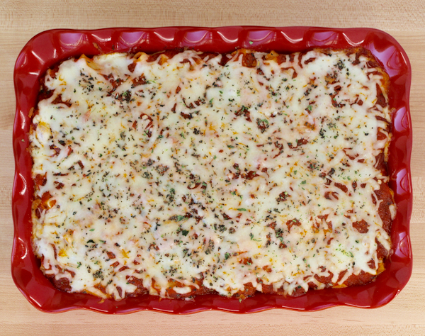 Easy Baked Ziti Recipe with Italian Sausage - from TheFrugalGirls.com