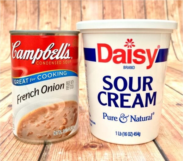 Sour cream and French onion soup.