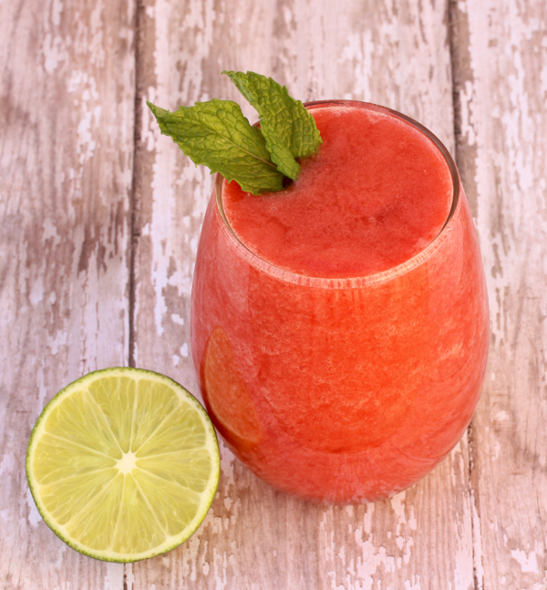 Easy Strawberry Lime Slush Recipe! {4 Ingredient Limeade}