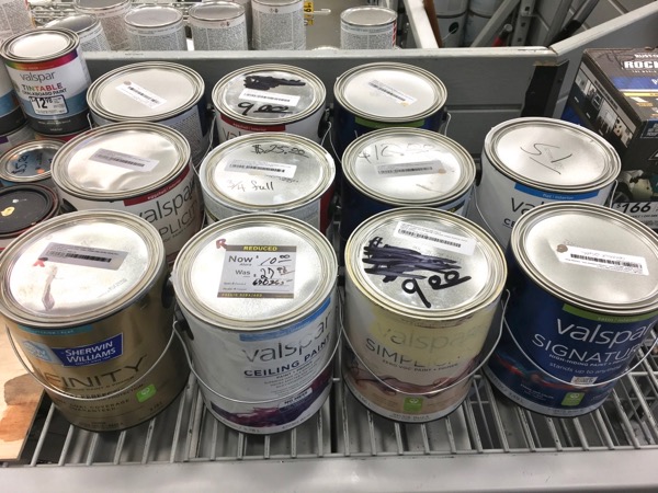 Discount Paint at Lowes