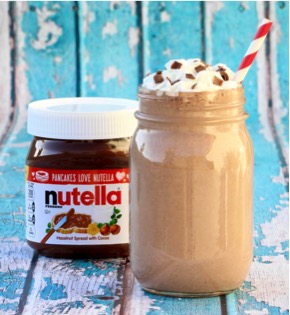 Easy Nutella Milkshake Recipe at TheFrugalGirls.com