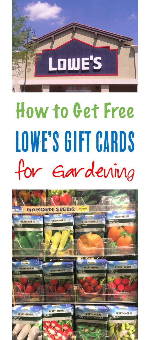 Free Lowes Gift Cards for Gardening