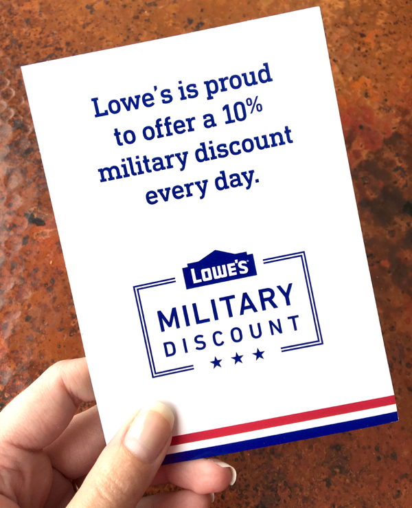 Lowes Military Discount