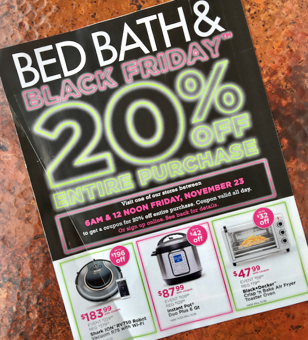 Bed Bath and Beyond Black Friday Ad
