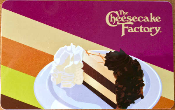 Cheesecake Factory Gift Card Free Slice