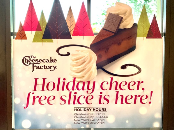 How to Get Free Cheesecake at the Cheesecake Factory