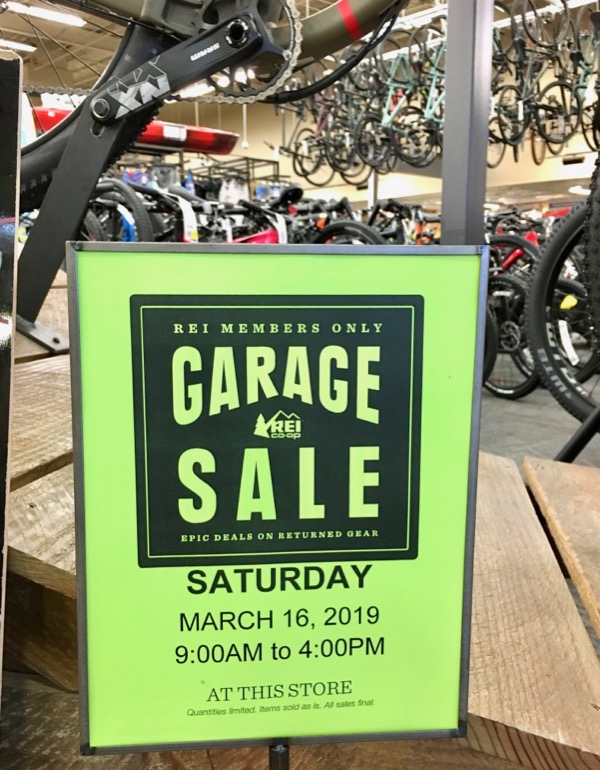 REI Garage Sale Clearance Sale