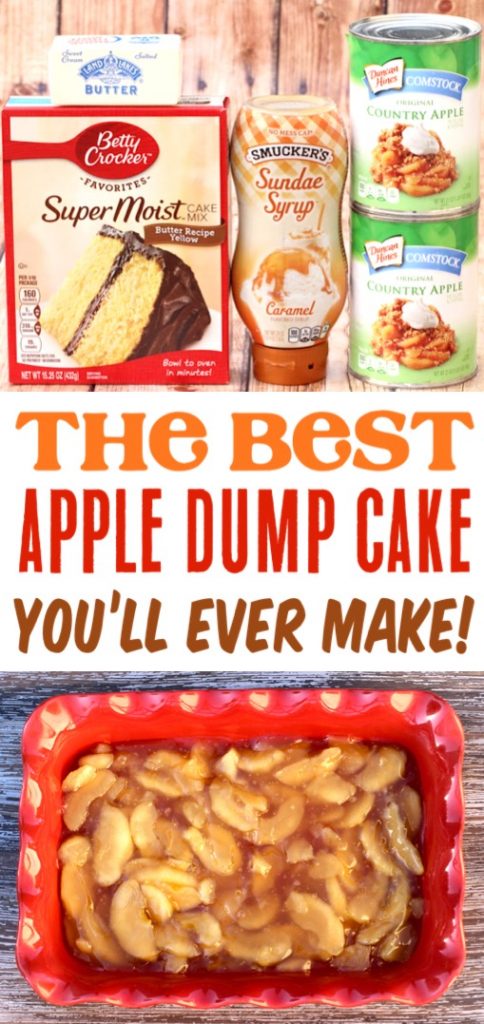 Apple Caramel Dump Cake Recipe with 4 Ingredients! (EASY) - The Frugal ...