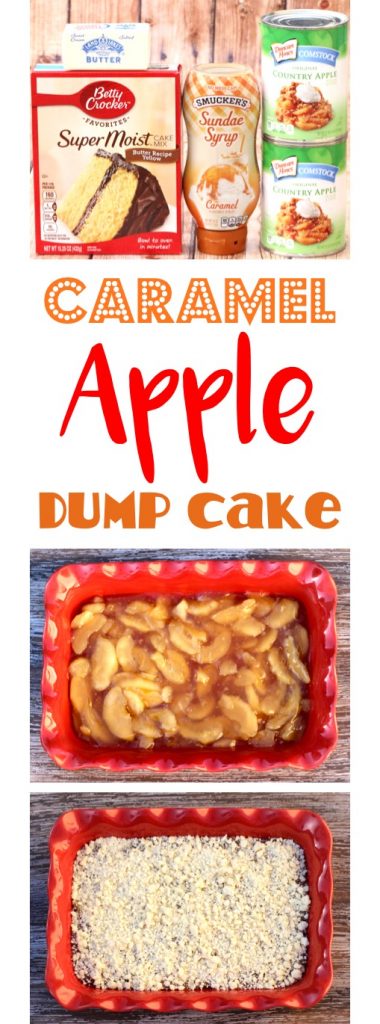 Apple Caramel Dump Cake Recipe with 4 Ingredients! (EASY) - The Frugal ...