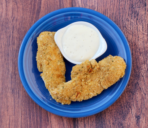 Chicken Tender Recipe from TheFrugalGirls.com